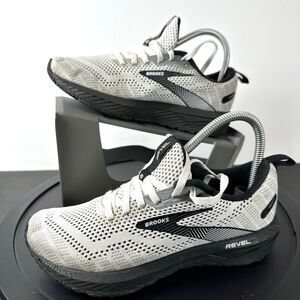 Brooks Revel 6 Womens Size 6.5 B White Black Running Sneakers Athletic Shoes